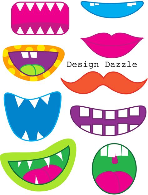 Printable Monster Mouths
